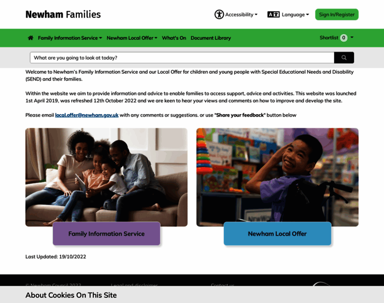 Families.newham.gov.uk thumbnail