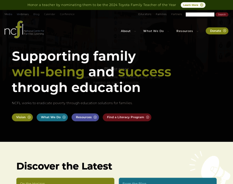 Familieslearning.org thumbnail
