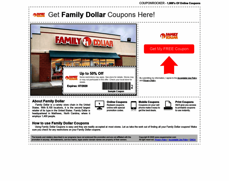Familydollar.couponrocker.com thumbnail