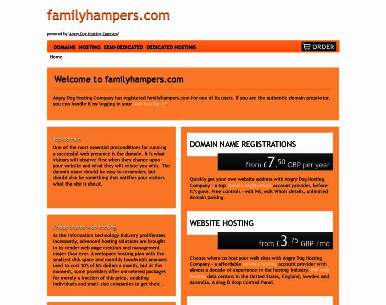 Familyhampers.com thumbnail