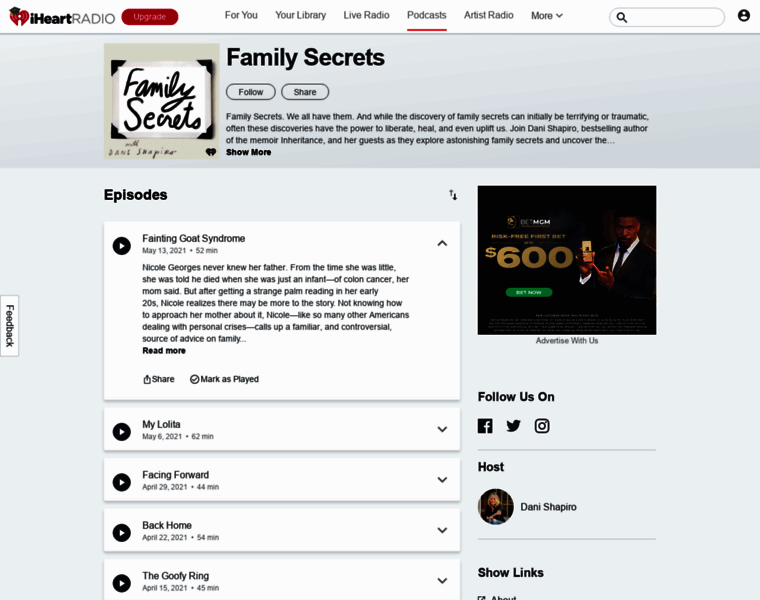 Familysecretspodcast.com thumbnail