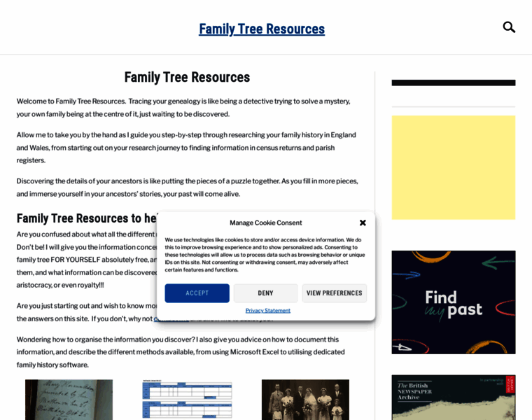 Familytreeresources.com thumbnail
