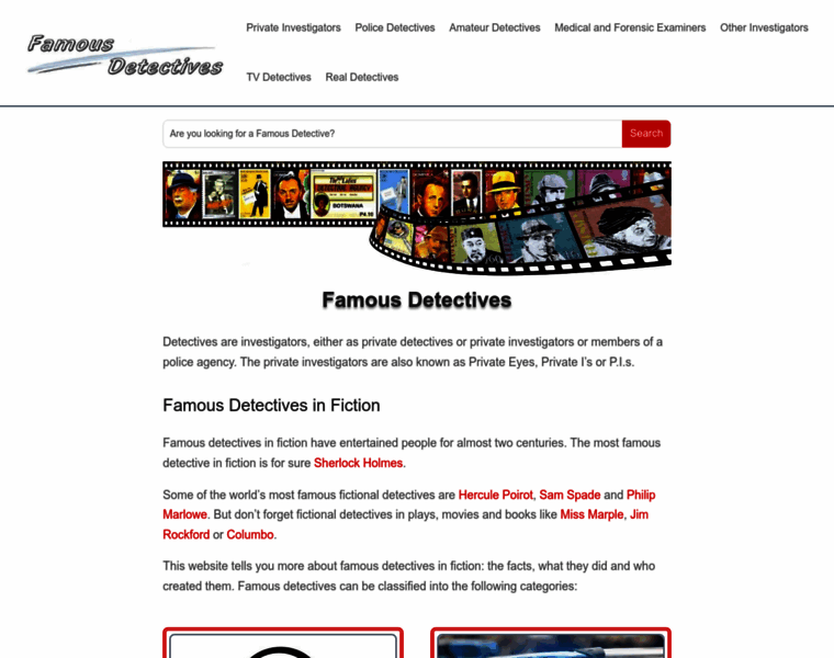 Famous-detectives.com thumbnail