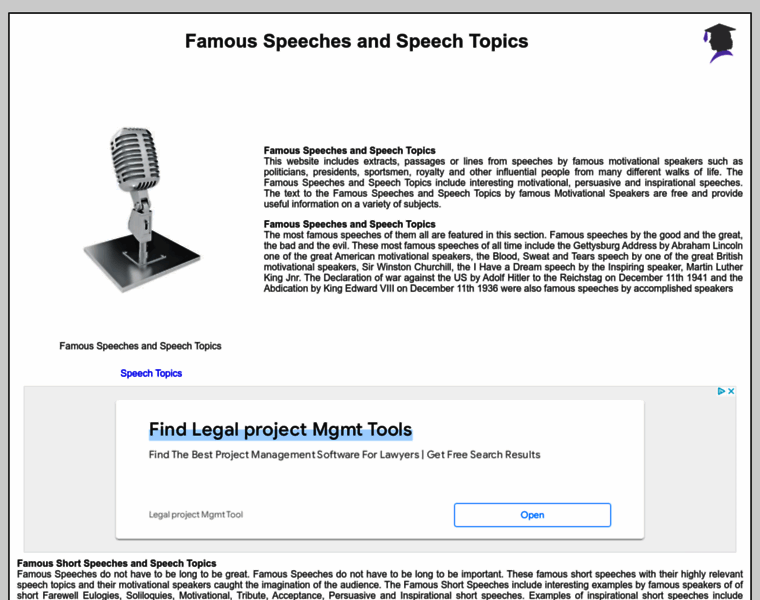 Famous-speeches-and-speech-topics.info thumbnail