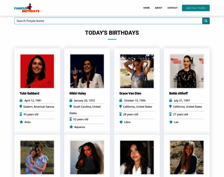 Famousbirthdays.us thumbnail Famousbirthdays.us thumbnail