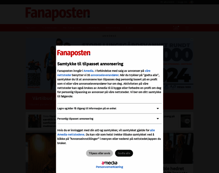 Fanaposten.no thumbnail