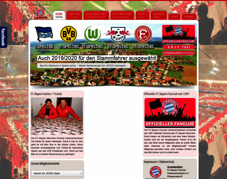 Fanclub-hohenschambach.de thumbnail
