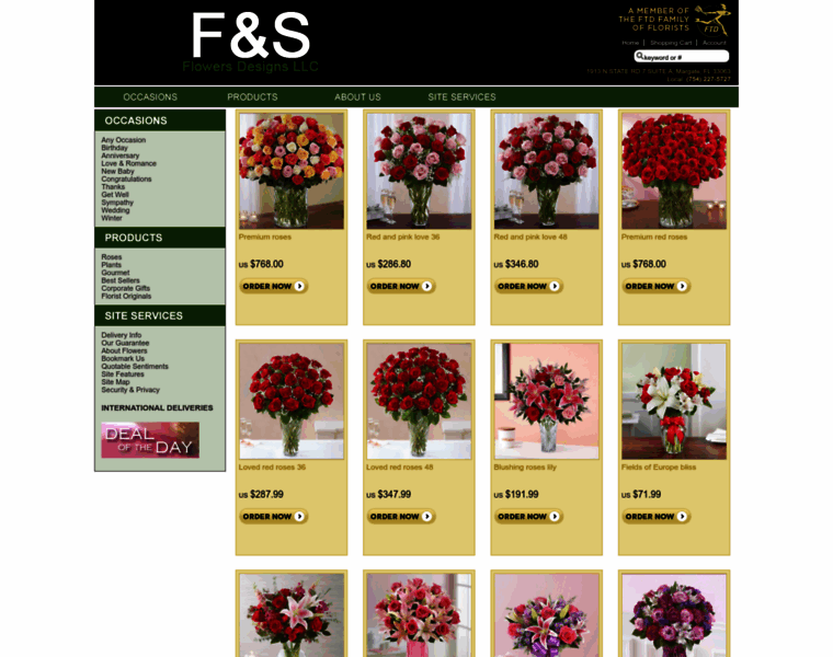 Fandsflowers.com thumbnail