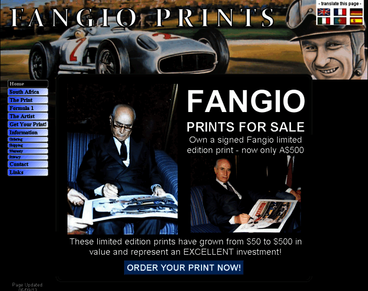 Fangioprints.com thumbnail