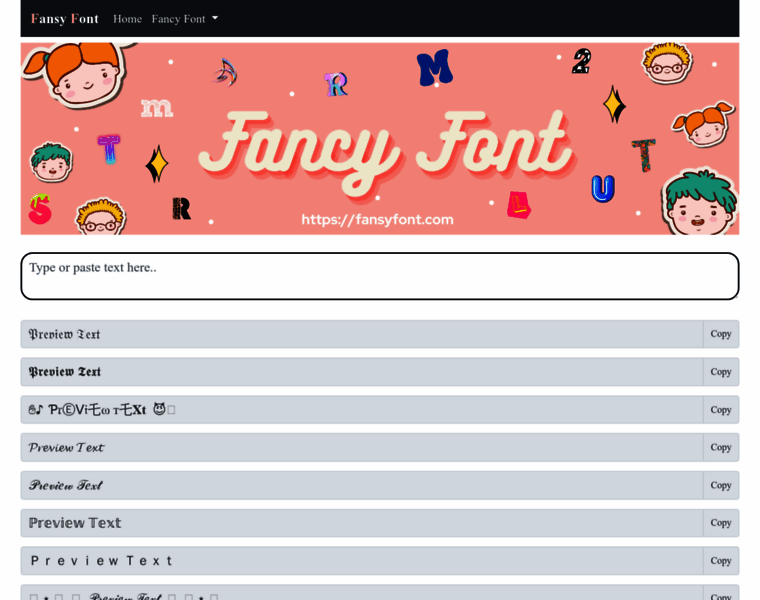 Fansyfont.com thumbnail