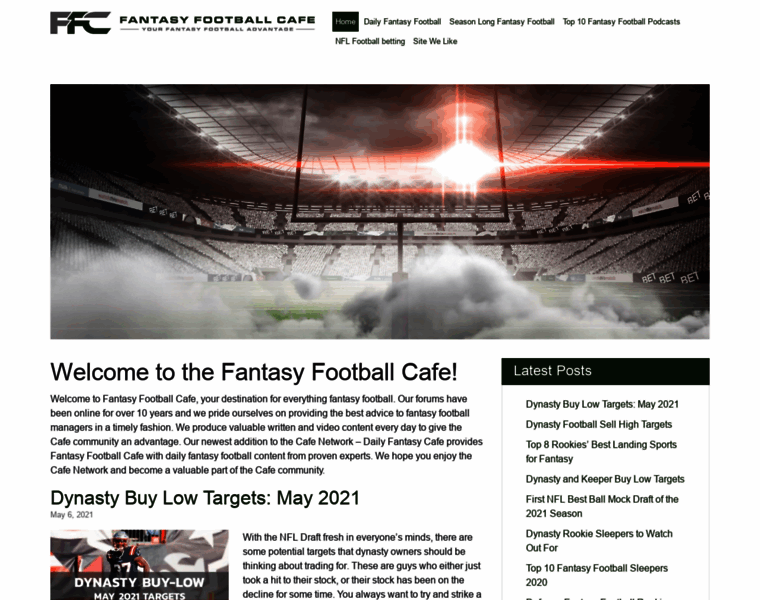 Fantasyfootballcafe.com thumbnail