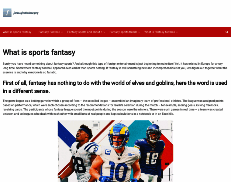 Fantasyfootballsurgery.com thumbnail