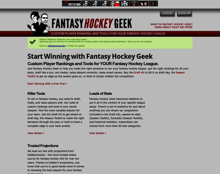 Fantasyhockeygeek.com thumbnail