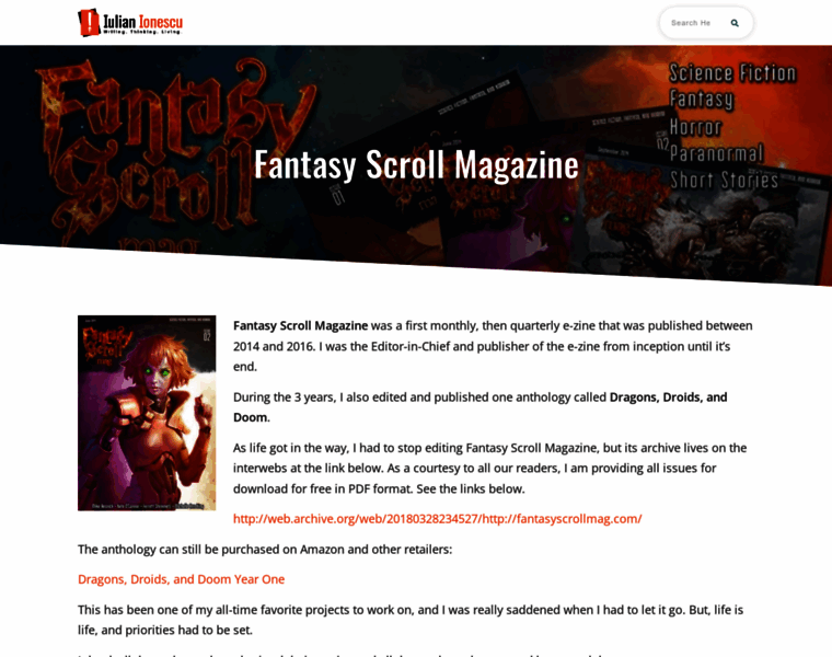Fantasyscrollmag.com thumbnail