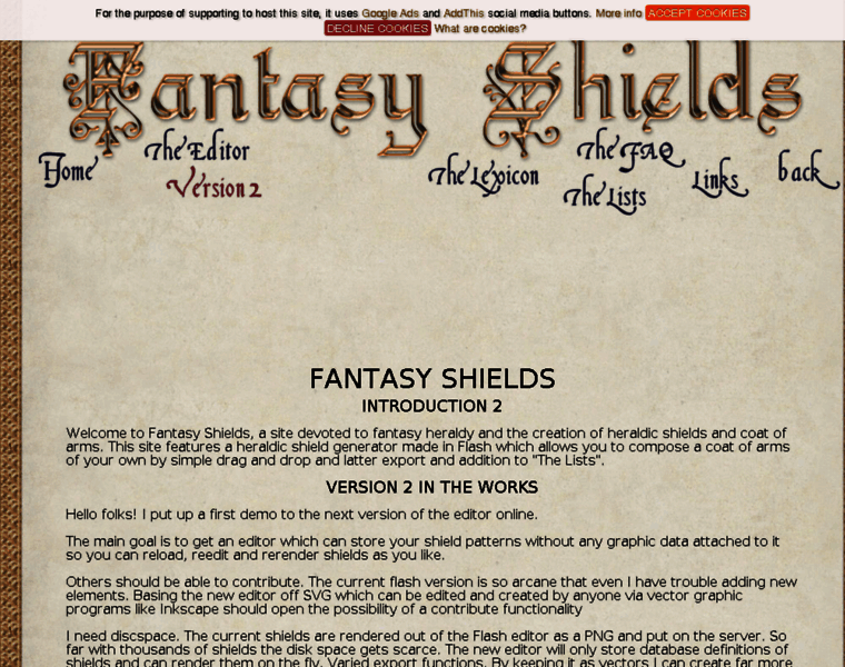 Fantasyshields.com thumbnail
