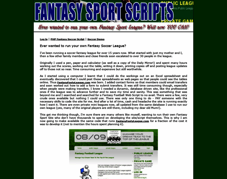 Fantasysportscripts.com thumbnail