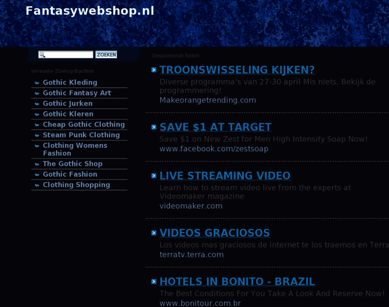 Fantasywebshop.nl thumbnail