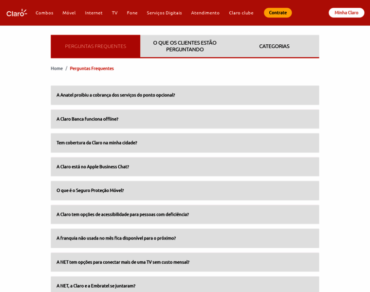 Faq.claro.com.br thumbnail