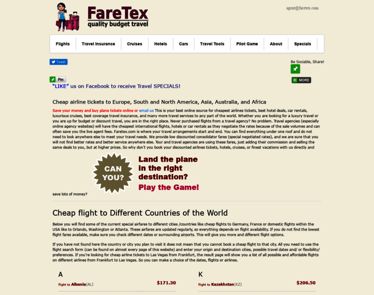 Faretex.com thumbnail
