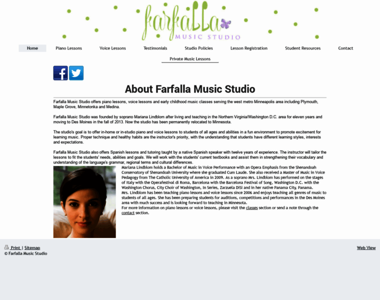Farfallamusicstudio.com thumbnail