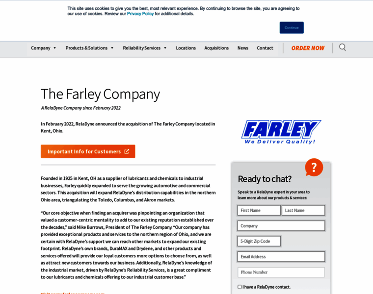 Farleycompany.com thumbnail