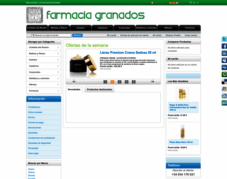 Farmaciagranados.com thumbnail