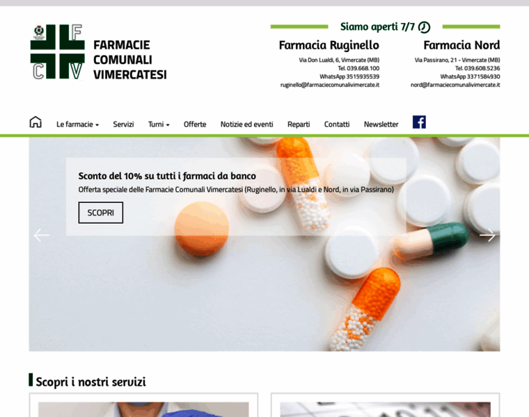 Farmaciecomunalivimercate.it thumbnail