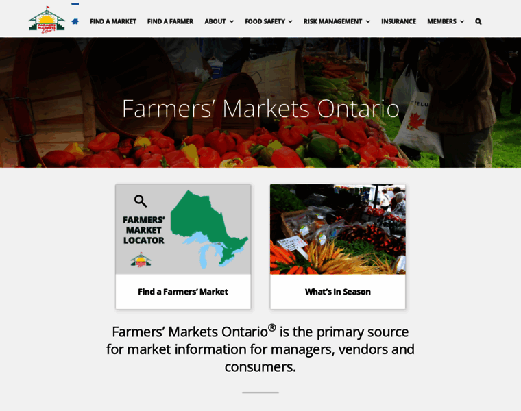 Farmersmarketsontario.com thumbnail