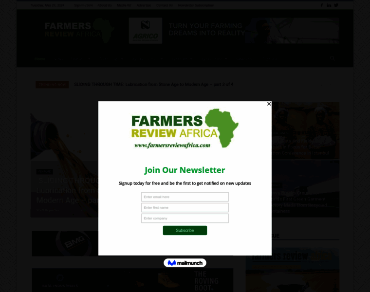 Farmersreviewafrica.com thumbnail