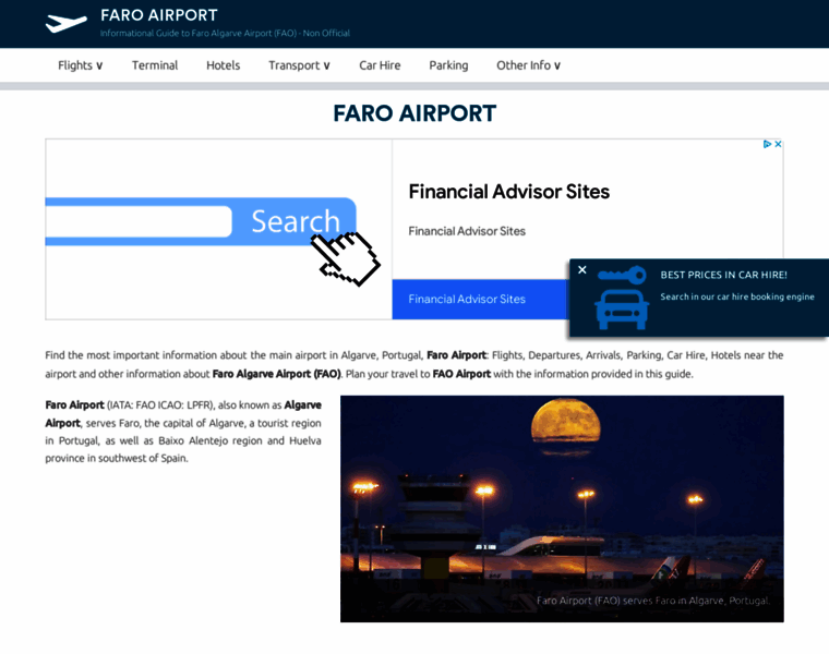 Faro-airport.com thumbnail