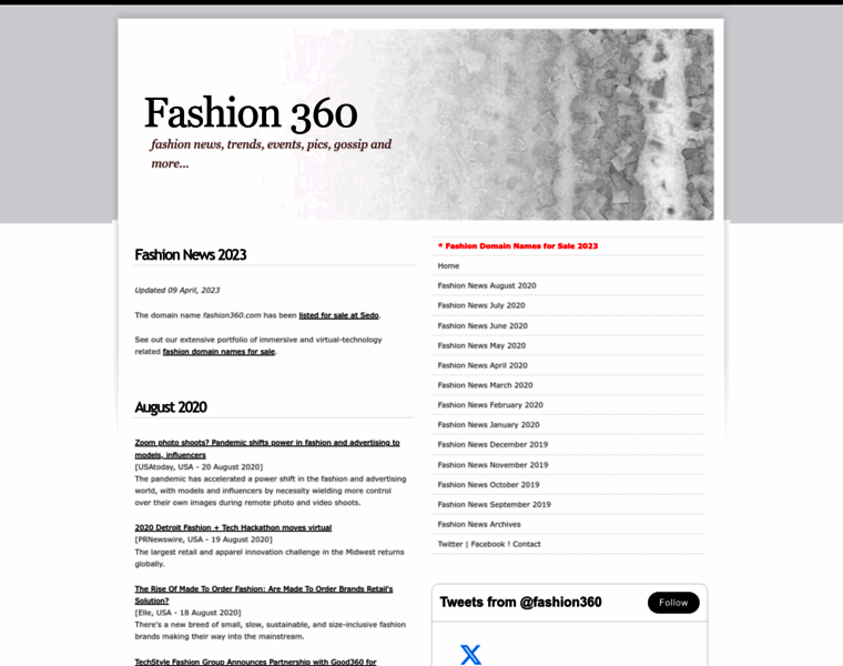 Fashion360.com thumbnail