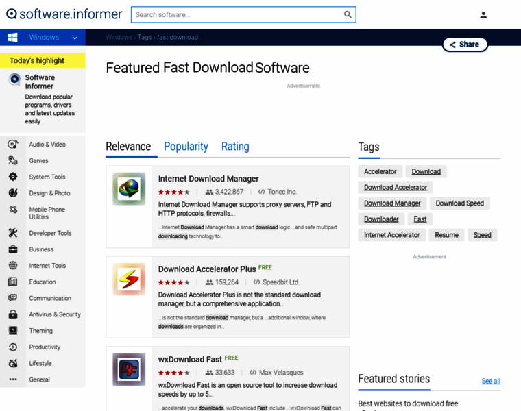 Fast-download.software.informer.com thumbnail