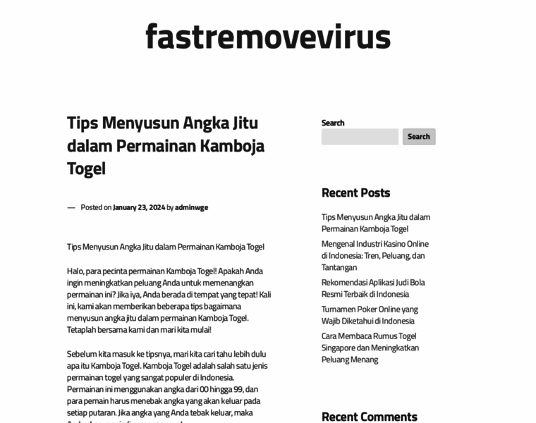 Fastremovevirus.com thumbnail