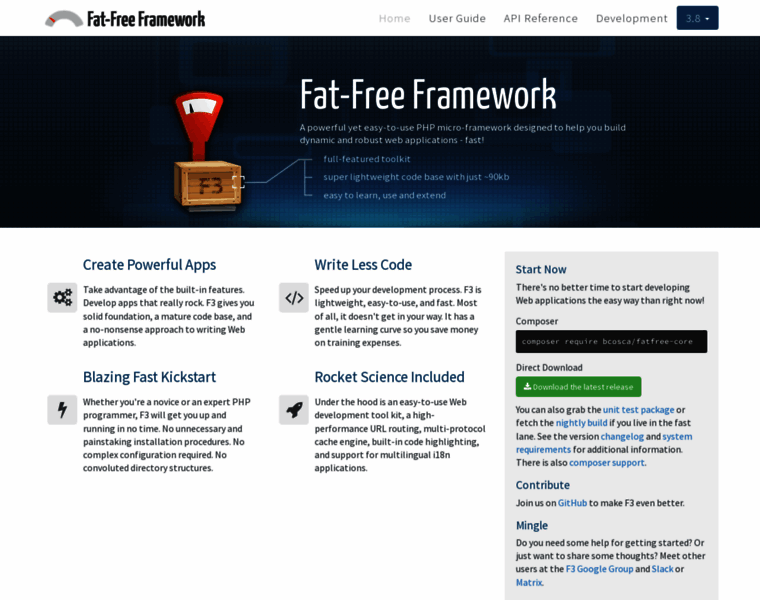 Fatfreeframework.com thumbnail