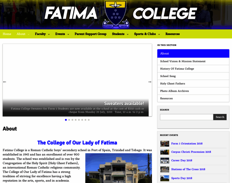 Fatima.edu.tt thumbnail
