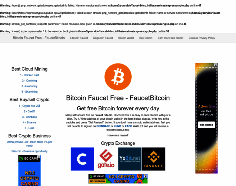 Faucet-bitco.in thumbnail