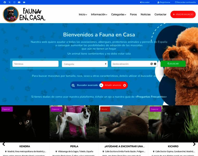Faunaencasa.com thumbnail