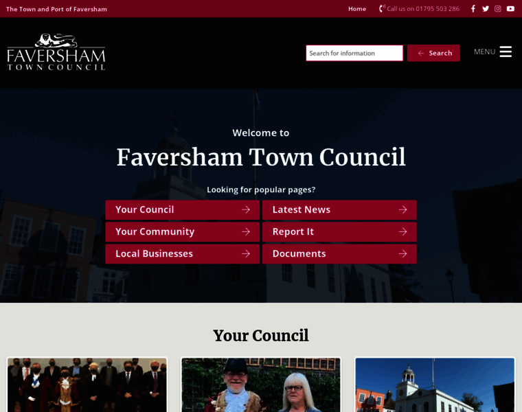 Favershamtowncouncil.gov.uk thumbnail