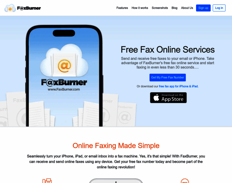 Faxburner.com thumbnail