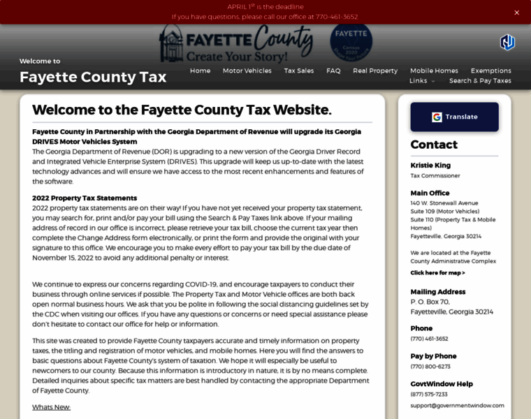 Fayettecountytaxcomm.com thumbnail
