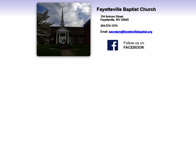 Fayettevillebaptist.org thumbnail