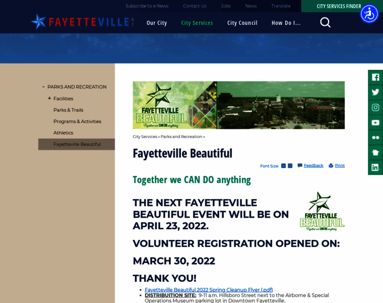 Fayettevillebeautiful.com thumbnail
