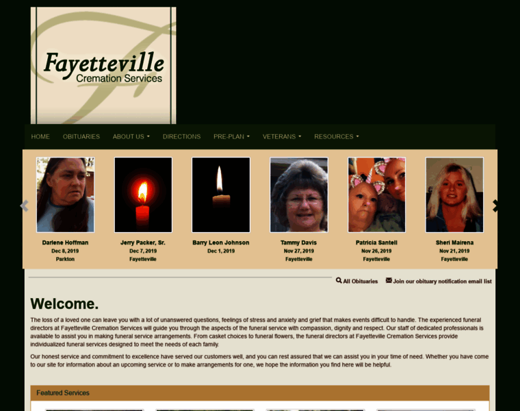 Fayettevillecremationservices.com thumbnail