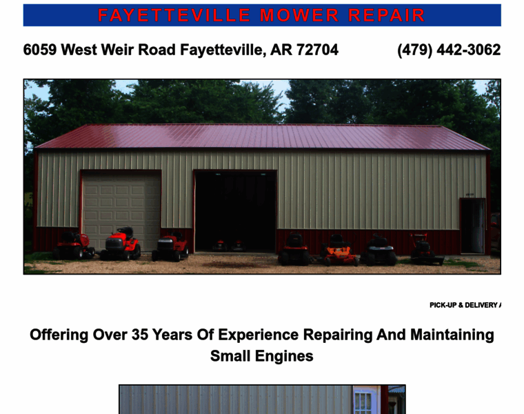 Fayettevillemowerrepair.com thumbnail