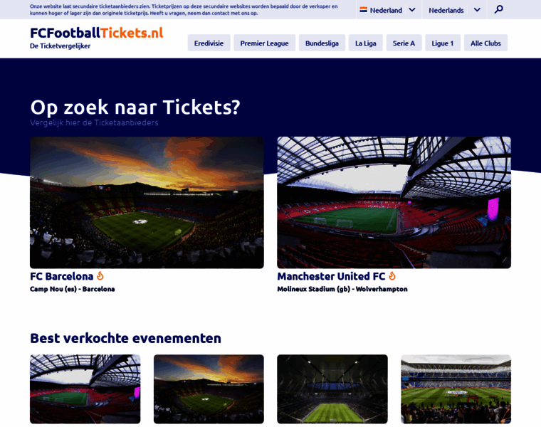 Fcfootballtickets.nl thumbnail
