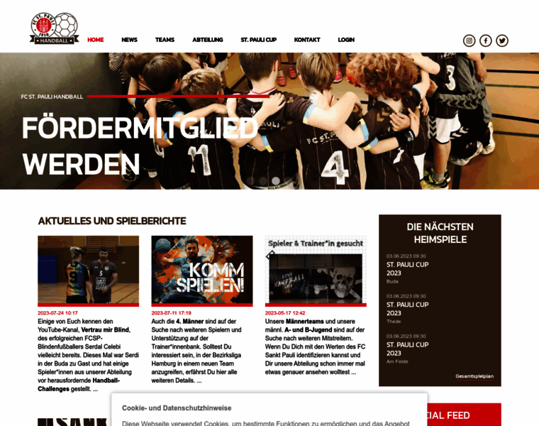 Fcstpauli-handball.de thumbnail