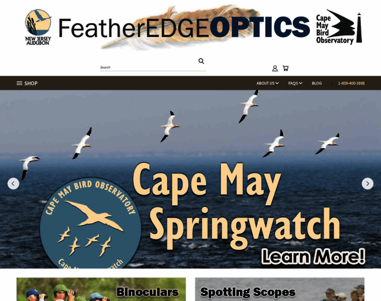 Featheredgeoptics.org thumbnail