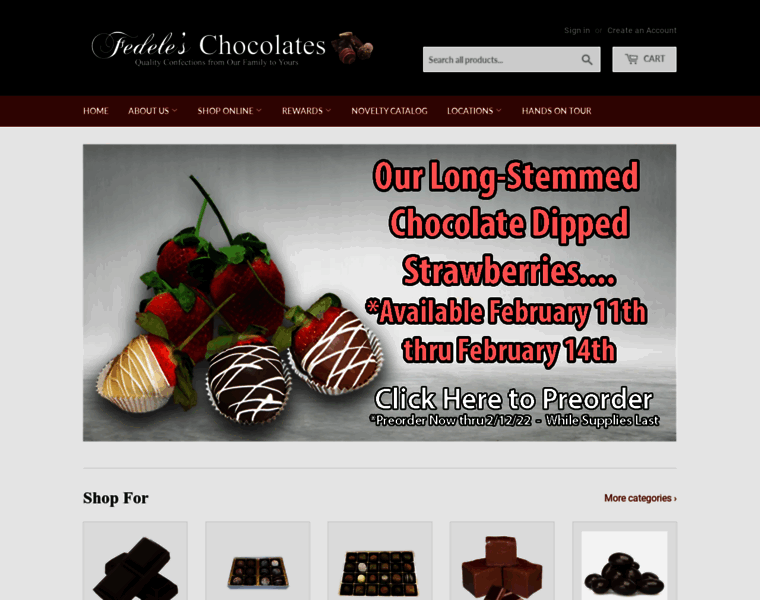 Fedeleschocolates.com thumbnail