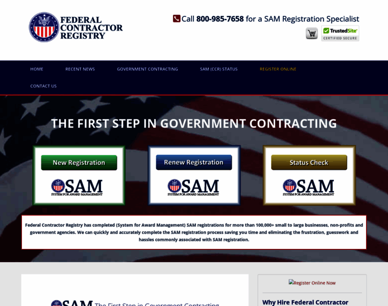 Federalcontractorregistry.com thumbnail