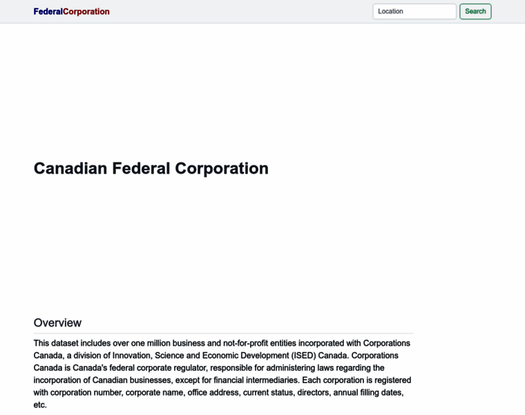 Federalcorporation.ca thumbnail